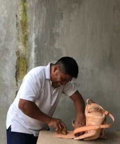 Purse & Clutch Leather Backpack - Russet Brown Handcrafted 17 Purse & Clutch Leather Backpack - Russet Brown Handcrafted