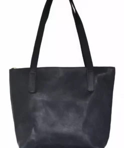 Purse & Clutch Accessories Zippered Leather Purse - Black