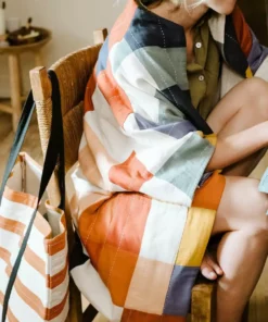 Anchal Clothing Quilted Multi-Check Cocoon Jacket