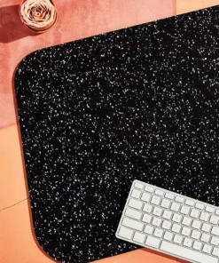 Slash Objects R2 Recycled Rubber Deskmat - Speckled Black Home Goods