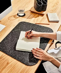 Slash Objects R2 Recycled Rubber Deskmat - Speckled Black Home Goods
