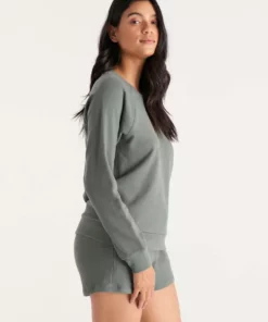 The Standard Stitch French Terry Raglan Sweatshirt Clothing