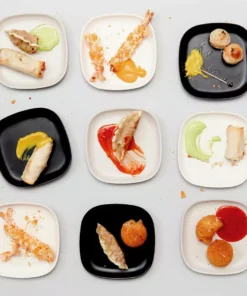 EKOBO Recycled Bamboo Cocktail Plate Set 11 EKOBO Recycled Bamboo Cocktail Plate Set