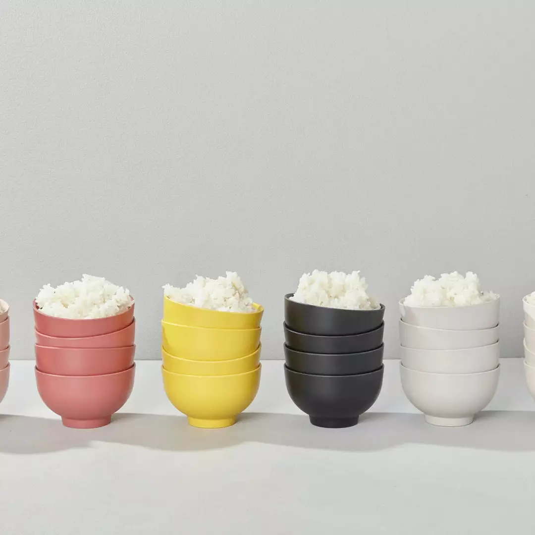 EKOBO Kitchen + Dining Recycled Bamboo Rice Bowl Set 2 EKOBO Kitchen + Dining Recycled Bamboo Rice Bowl Set