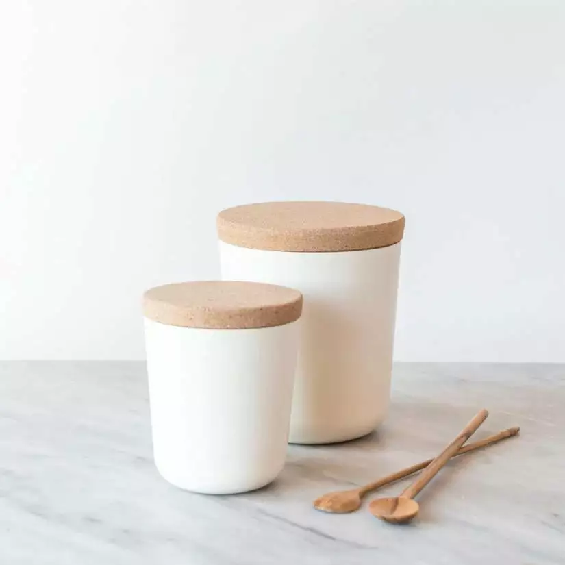 EKOBO Home Goods Recycled Bamboo Storage Jar Set 1 EKOBO Home Goods Recycled Bamboo Storage Jar Set
