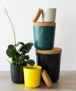 EKOBO Home Goods Recycled Bamboo Storage Jar Set 15 EKOBO Home Goods Recycled Bamboo Storage Jar Set