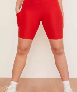 Wolven Best Sellers Recycled Bike Short With Pockets - Cayenne 16 Wolven Best Sellers Recycled Bike Short With Pockets - Cayenne