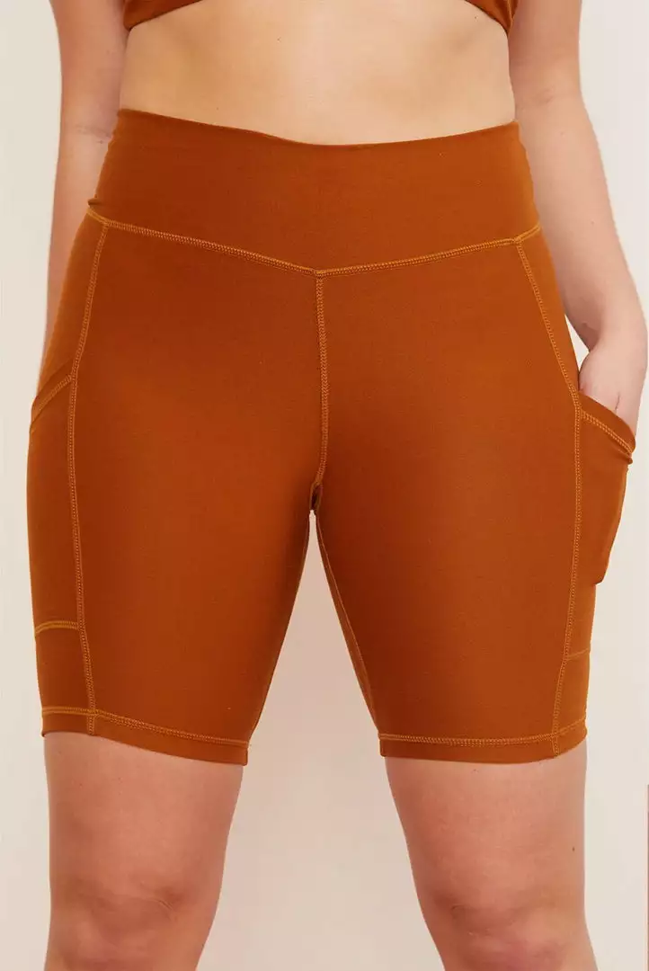 Wolven Best Sellers Recycled Bike Short With Pockets - Turmeric 3 Wolven Best Sellers Recycled Bike Short With Pockets - Turmeric