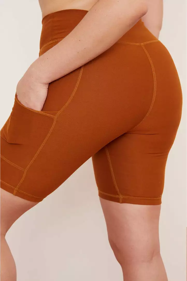 Wolven Best Sellers Recycled Bike Short With Pockets - Turmeric 6 Wolven Best Sellers Recycled Bike Short With Pockets - Turmeric