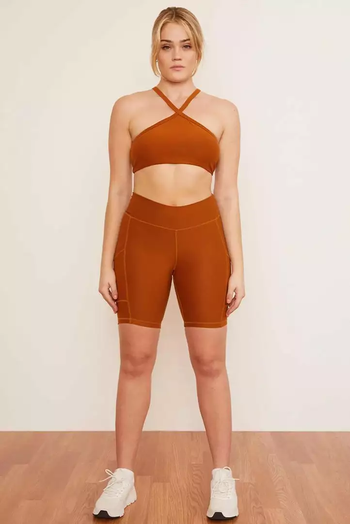 Wolven Best Sellers Recycled Bike Short With Pockets - Turmeric 5 Wolven Best Sellers Recycled Bike Short With Pockets - Turmeric