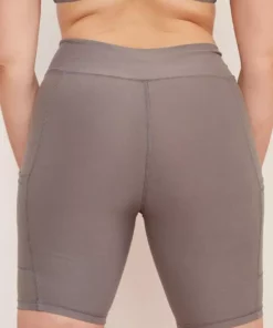 Wolven Recycled Bike Short With Pockets - Wolf Gray