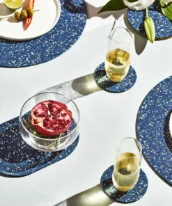 Slash Objects Kitchen + Dining Recycled Brass + Rubber Trivet - Royal