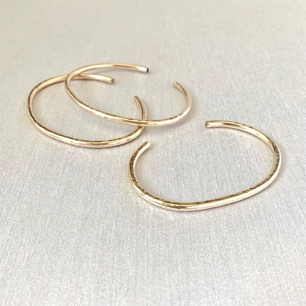 Sara Patino Jewelry Recycled Golden Orbit Cuff Bracelet 3 Sara Patino Jewelry Recycled Golden Orbit Cuff Bracelet