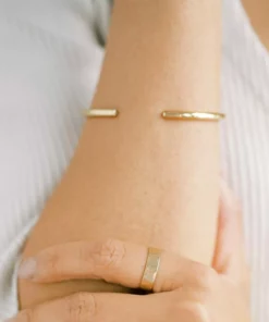 Sara Patino Jewelry Recycled Golden Orbit Cuff Bracelet