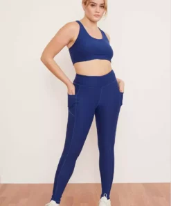 Wolven Recycled Legging With Pockets - Indigo Activewear + Athleisure