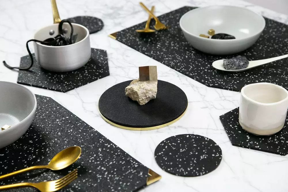 Slash Objects Kitchen + Dining Recycled Rubber Placemat Set 11 Slash Objects Kitchen + Dining Recycled Rubber Placemat Set