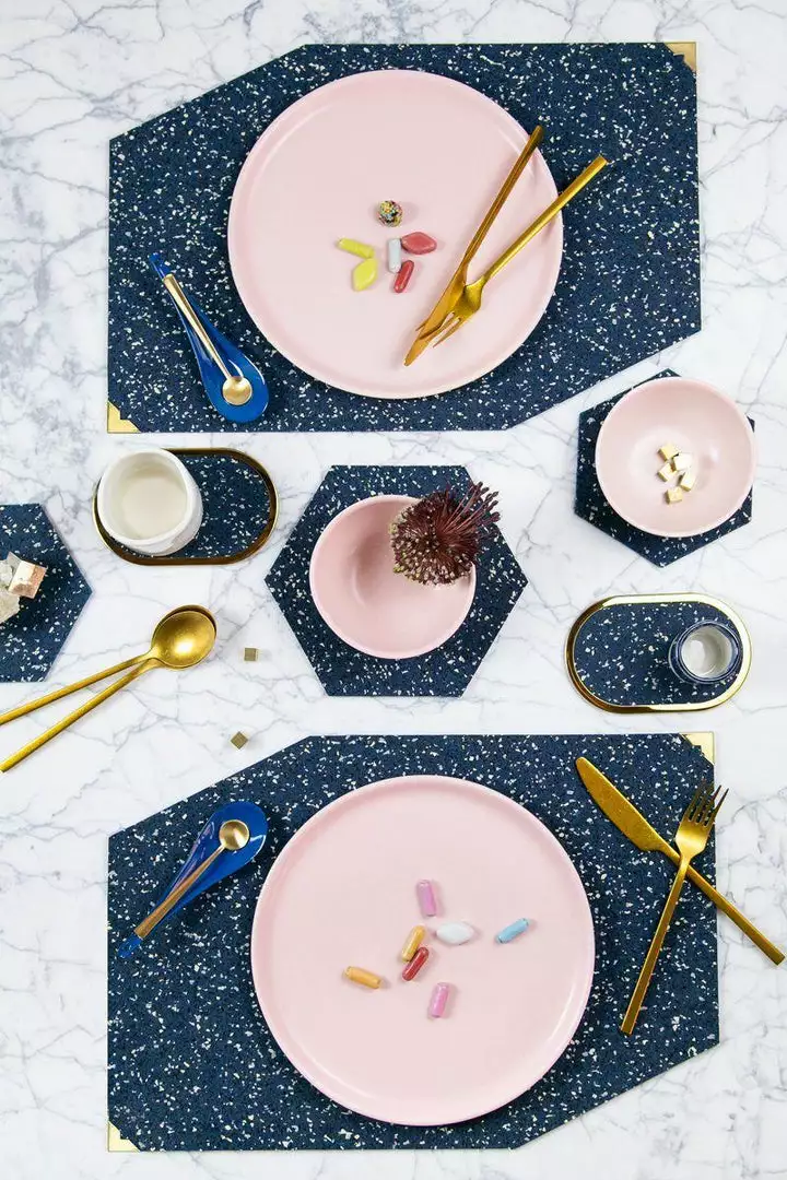 Slash Objects Kitchen + Dining Recycled Rubber Placemat Set 3 Slash Objects Kitchen + Dining Recycled Rubber Placemat Set