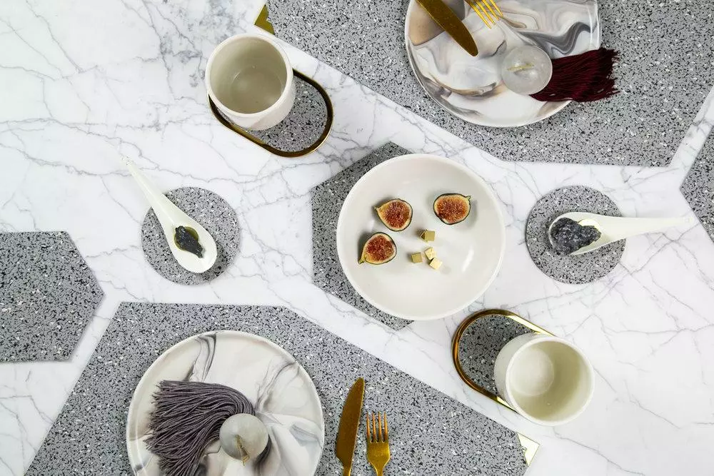 Slash Objects Kitchen + Dining Recycled Rubber Placemat Set 8 Slash Objects Kitchen + Dining Recycled Rubber Placemat Set