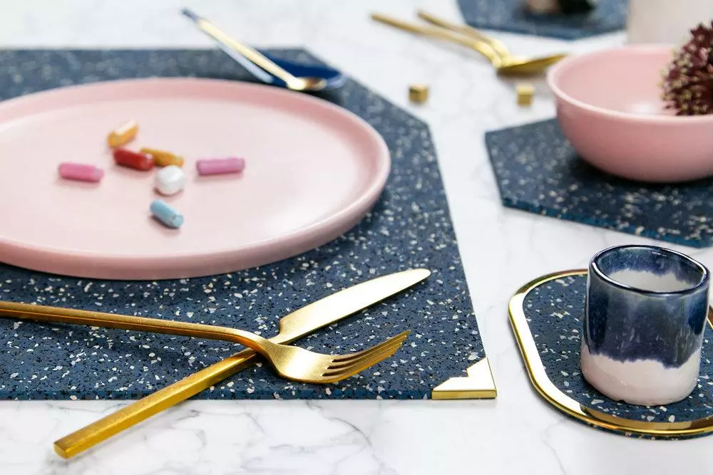 Slash Objects Kitchen + Dining Recycled Rubber Placemat Set 9 Slash Objects Kitchen + Dining Recycled Rubber Placemat Set