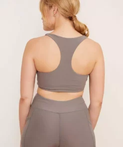 Wolven Activewear + Athleisure Recycled Yoga Top - Wolf Gray