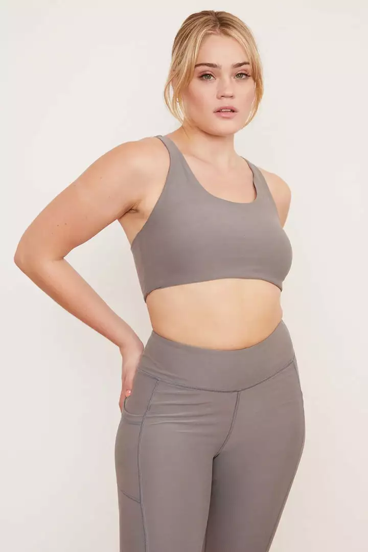 Wolven Activewear + Athleisure Recycled Yoga Top - Wolf Gray 1 Wolven Activewear + Athleisure Recycled Yoga Top - Wolf Gray