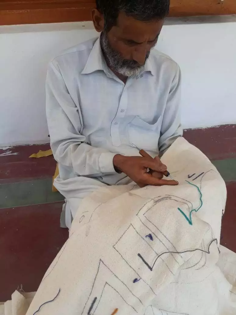 Leah Singh Red + Blue Wool Tapestry 4 Leah Singh Red + Blue Wool Tapestry