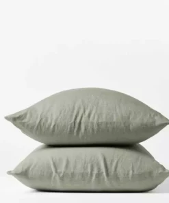 Coyuchi Home Goods Relaxed Linen Pillowcase Set - Laurel