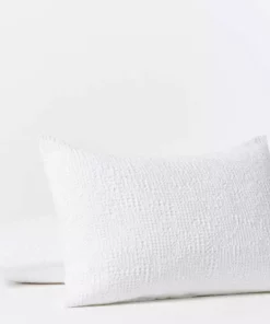 Coyuchi Reyes Waffle Sham - Alpine White Home Goods