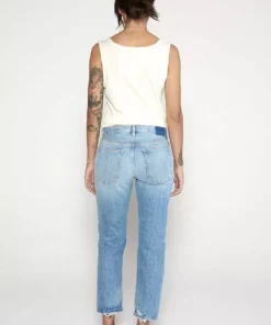 ÉTICA Rhea Midrise Straight Crop Jean - Storm Surge