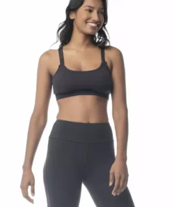 Synergy Organic Clothing Rhythm Yoga Bra - Black