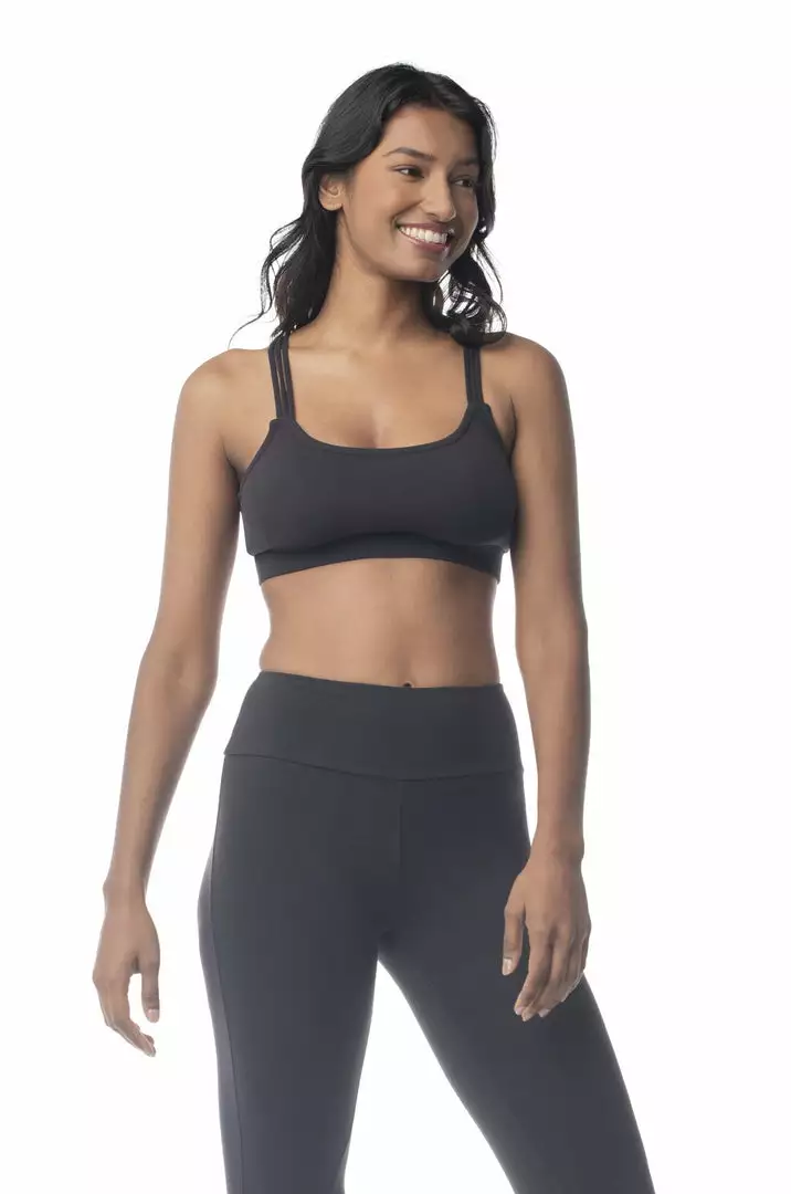 Synergy Organic Clothing Rhythm Yoga Bra - Black 1 Synergy Organic Clothing Rhythm Yoga Bra - Black