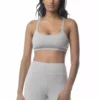 Synergy Organic Clothing Rhythm Yoga Bra - Heather Gray