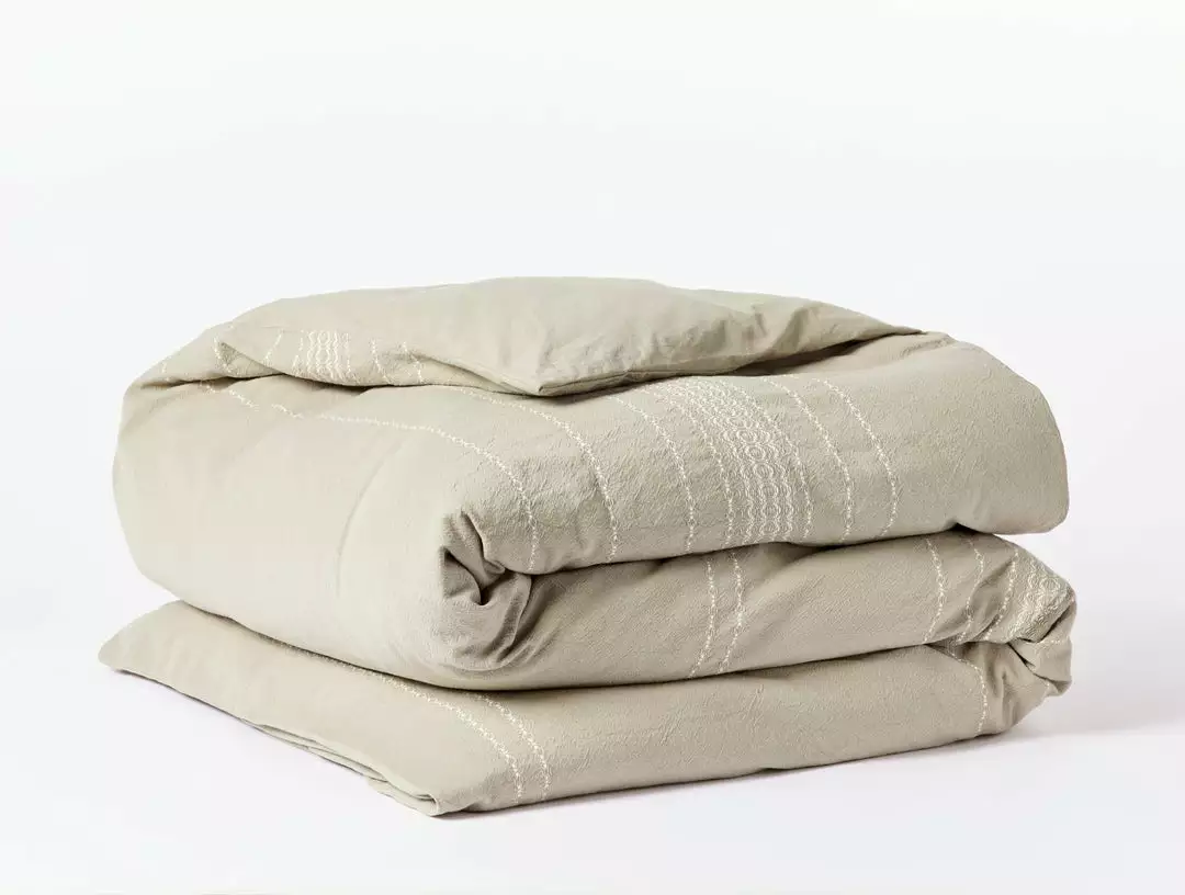 Coyuchi Rippled Stripe Duvet Cover 1 Coyuchi Rippled Stripe Duvet Cover