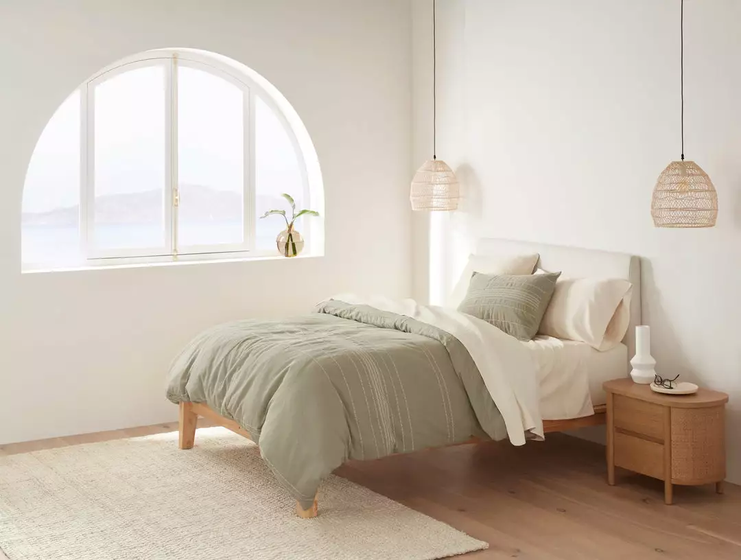 Coyuchi Rippled Stripe Duvet Cover 2 Coyuchi Rippled Stripe Duvet Cover