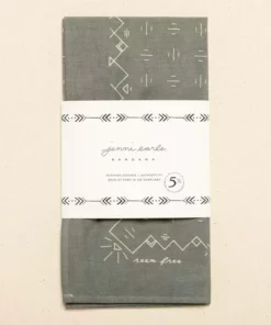 Jenni Earle Accessories Roam Free Bandana - Lichen