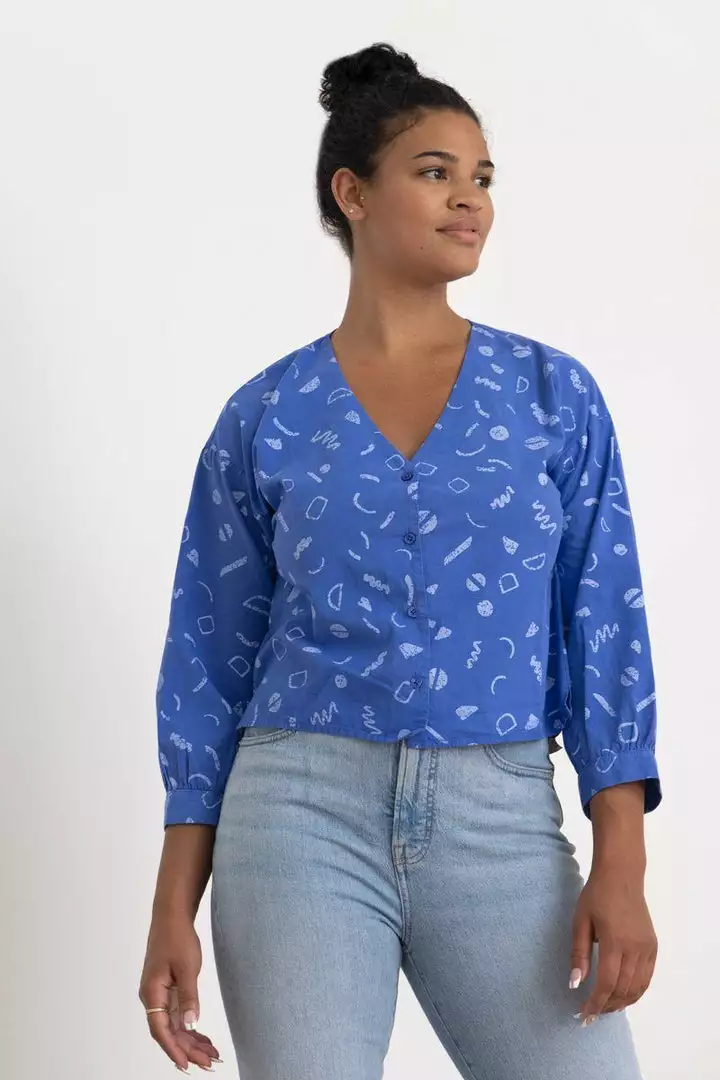 North Of West Sale Rosa Squiggles Blouse 2 North Of West Sale Rosa Squiggles Blouse