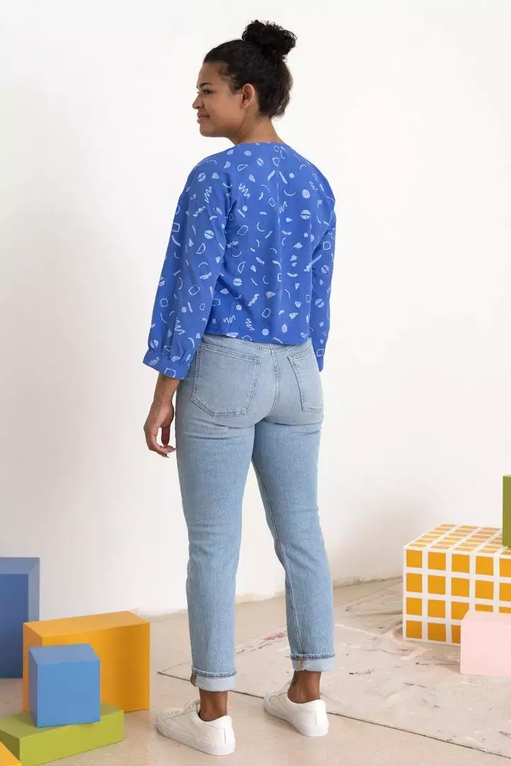 North Of West Sale Rosa Squiggles Blouse 3 North Of West Sale Rosa Squiggles Blouse