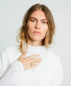 Rose & Fitzgerald Layered Horn Ring