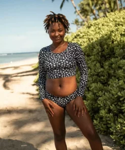 Sensi Graves Rose Recycled Swim Crop Top