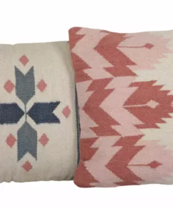 Casa Amarosa Rosette Kilim Wool Throw Pillow Cover 15 Casa Amarosa Rosette Kilim Wool Throw Pillow Cover