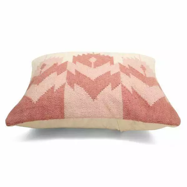 Casa Amarosa Rosette Kilim Wool Throw Pillow Cover 4 Casa Amarosa Rosette Kilim Wool Throw Pillow Cover