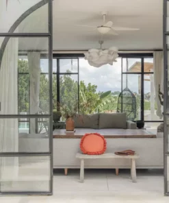 Village Thrive Round Pom Pom Throw Pillow Cover