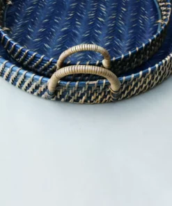 Amara New Arrivals Round Rattan Tray