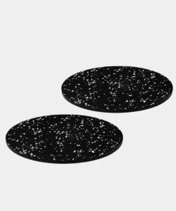 Slash Objects Kitchen + Dining Round Recycled Rubber Trivet Set