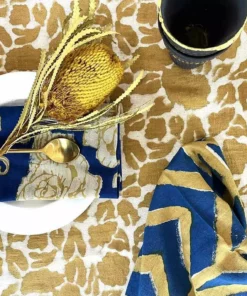 Ichcha Royal Gold Mix + Match Napkin Set Kitchen + Dining