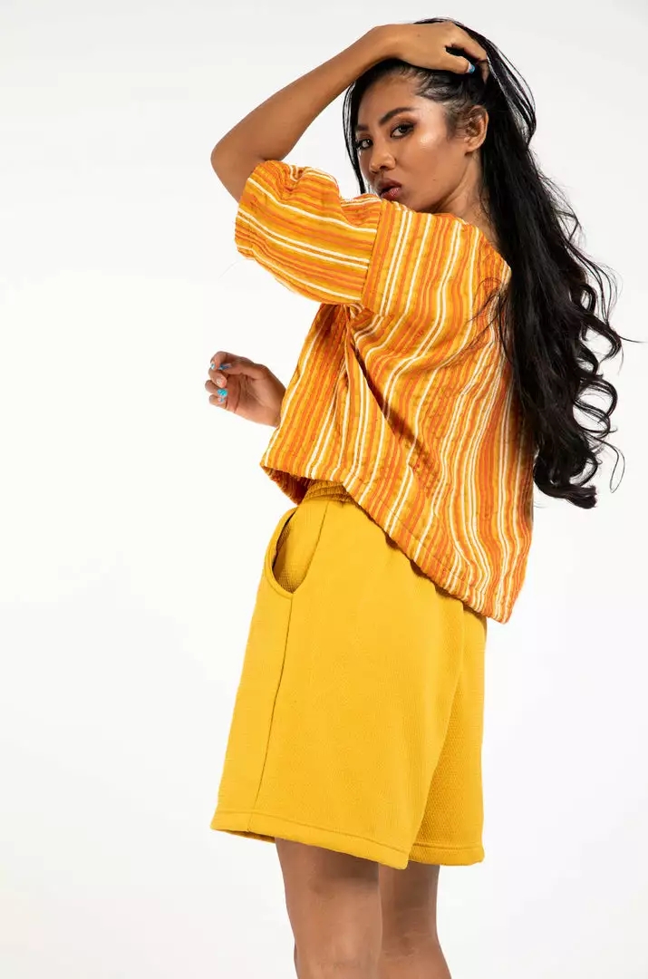 Tonlé Sabra Unisex Upcycled Shorts Clothing 3 Tonlé Sabra Unisex Upcycled Shorts Clothing