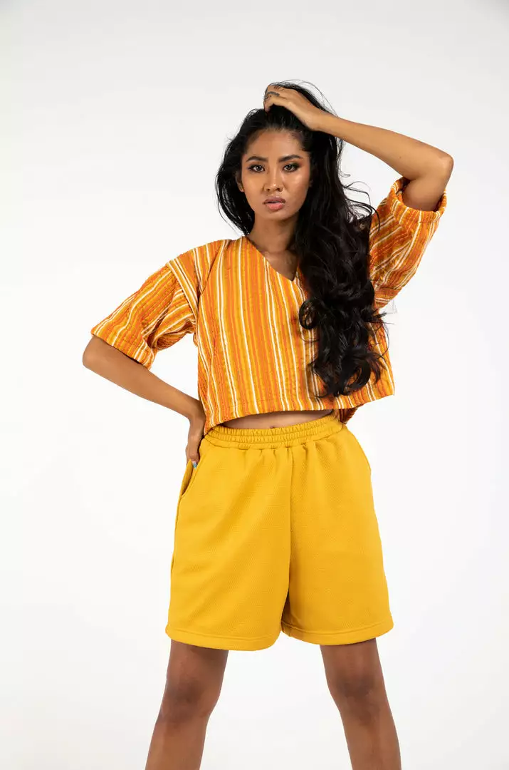 Tonlé Sabra Unisex Upcycled Shorts Clothing 8 Tonlé Sabra Unisex Upcycled Shorts Clothing