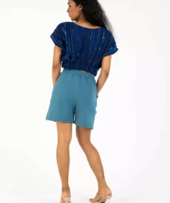 Tonlé Sabra Unisex Upcycled Shorts Clothing 14 Tonlé Sabra Unisex Upcycled Shorts Clothing