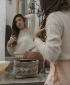 MZ Fair Trade Sagebrush + Sand Wool Clutch Bag Accessories