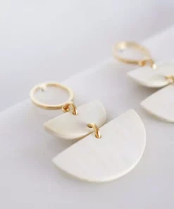 Hathorway Saigon II Horn Post Dangle Earrings - Light Special Occasion